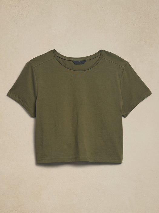 Supima® Boxy Crop T-Shirt
