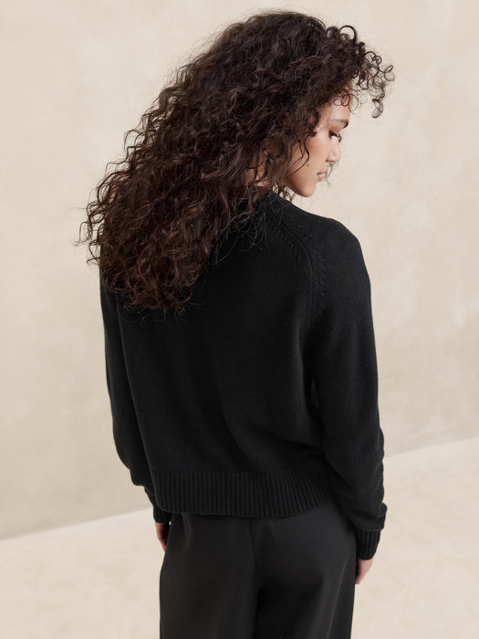 Demi Cotton-Silk Cardigan