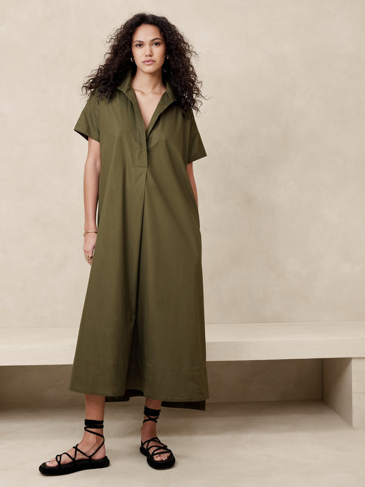 Cruz Poplin Maxi Dress