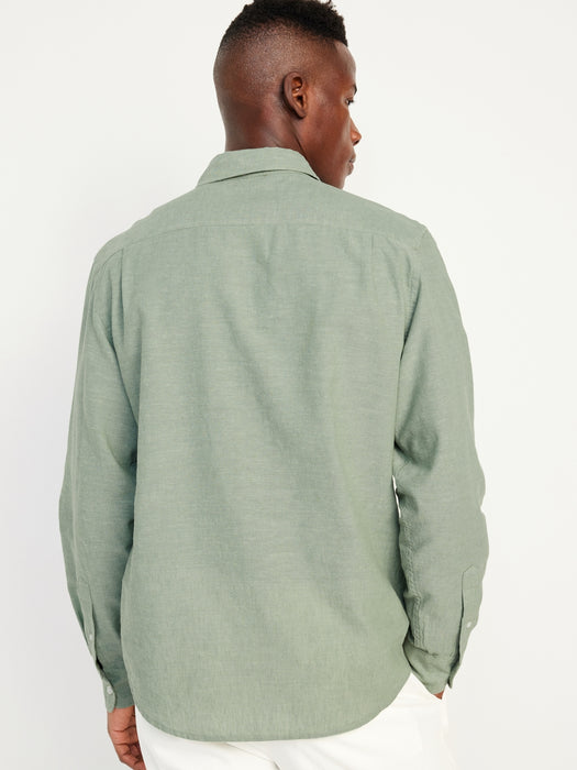 Classic Fit Everyday Linen-Blend Shirt