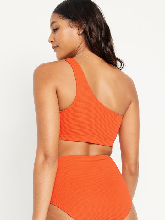 One-Shoulder Bikini Swim Top