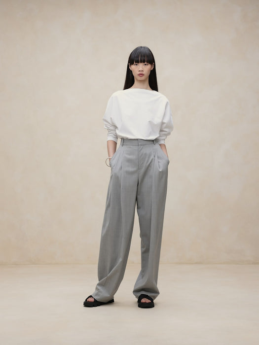 Siena Wide-Leg Italian Wool Pant