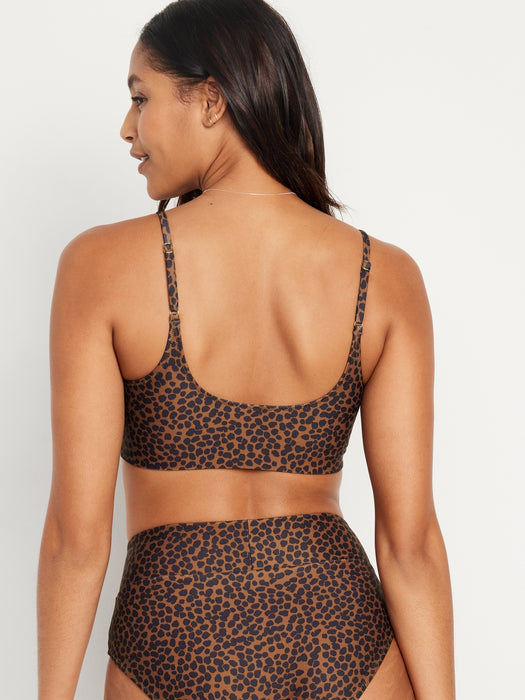 Scoop-Neck Bikini Swim Top