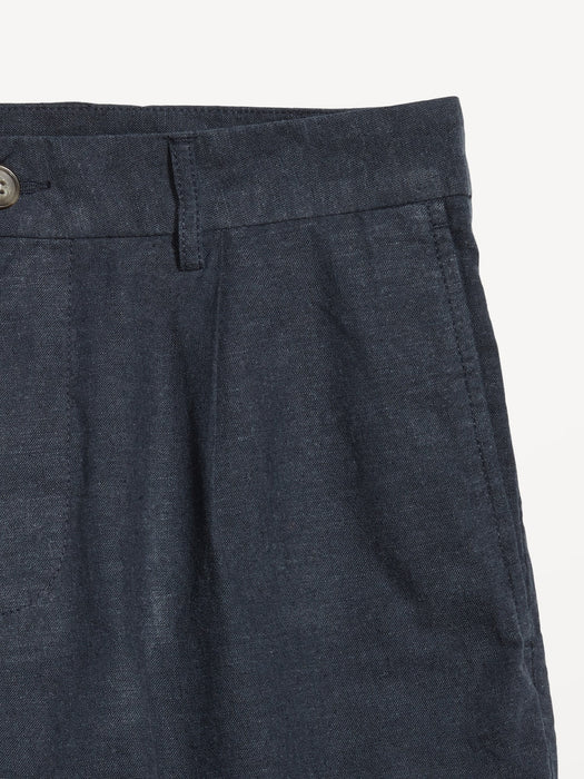 Slim Linen-Blend Chino Shorts -- 7-inch inseam