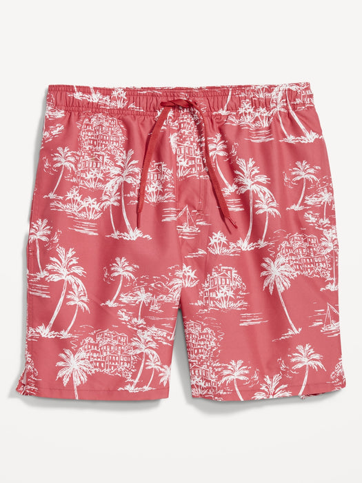Printed Swim Trunks -- 7-inch inseam