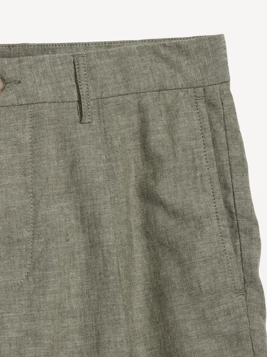 Slim Linen-Blend Chino Shorts -- 7-inch inseam