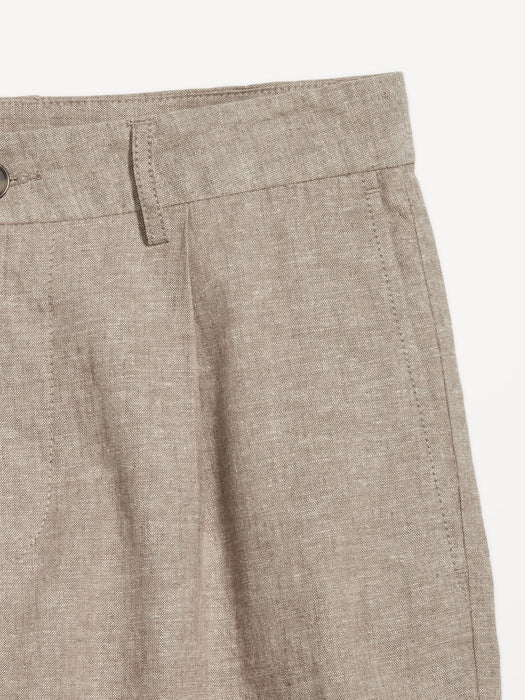 Slim Linen-Blend Chino Shorts -- 7-inch inseam