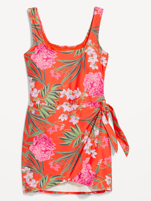 Side-Tie Swim Dress