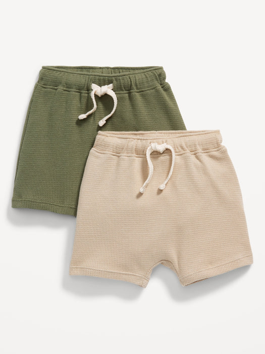 Thermal-Knit Pull-On Shorts 2-Pack for Baby