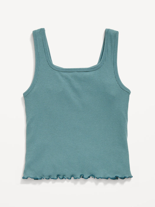 Fitted Sweetheart-Neck Tank Top for Girls