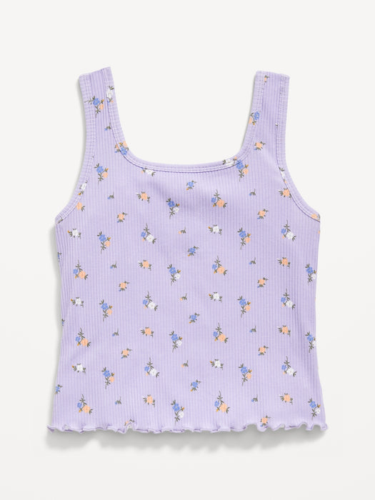 Fitted Sweetheart-Neck Tank Top for Girls