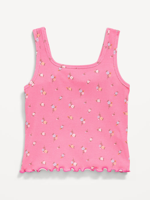 Fitted Sweetheart-Neck Tank Top for Girls