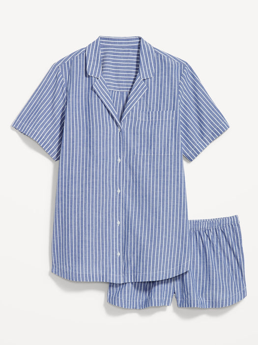 Maternity Poplin Pajama Set