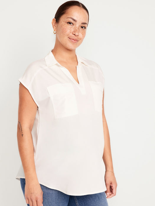 Maternity Dolman Sleeve Blouse