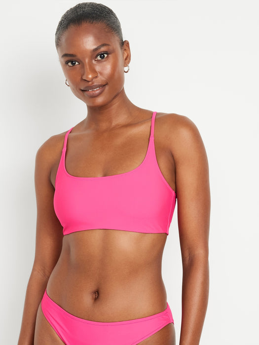 Scoop-Neck Bikini Swim Top
