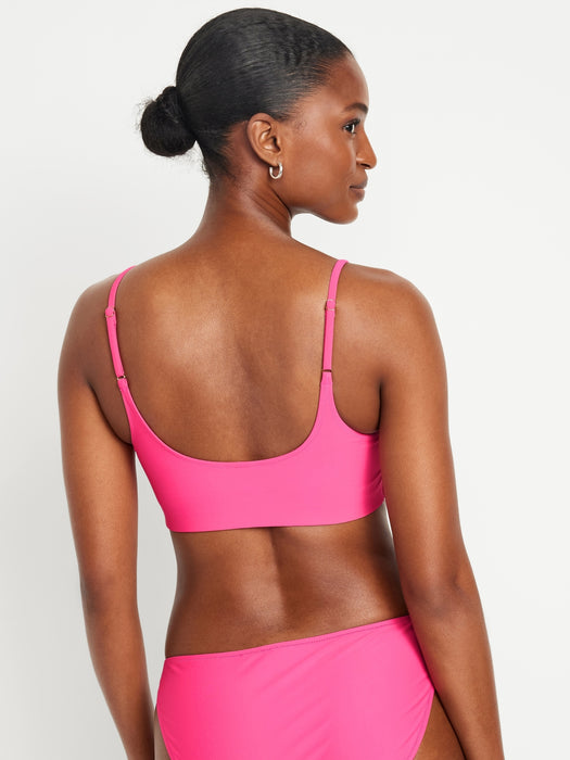 Scoop-Neck Bikini Swim Top