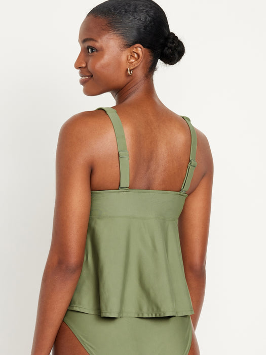 V-Neck Swing Tankini Swim Top