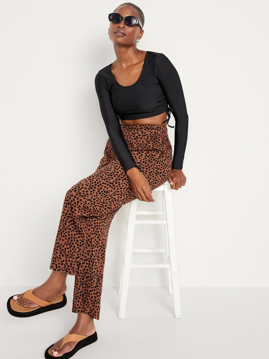 Side-Tie Rashguard Swim Top