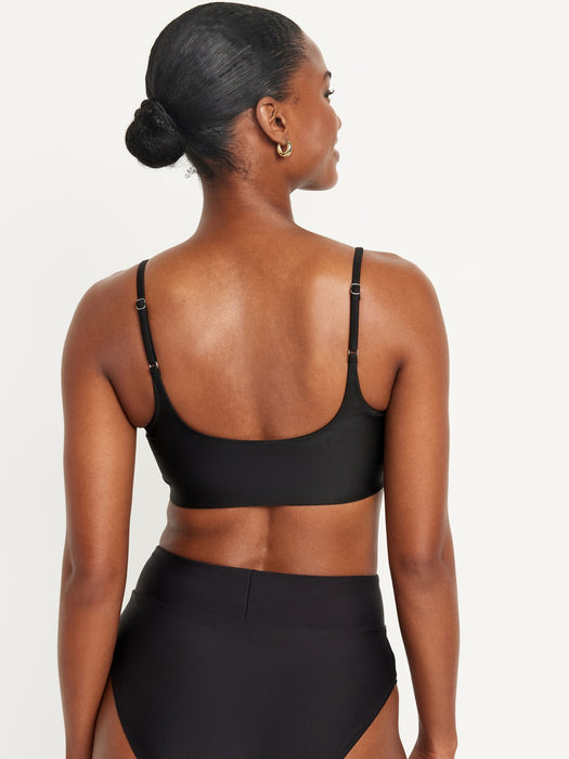 Scoop-Neck Bikini Swim Top