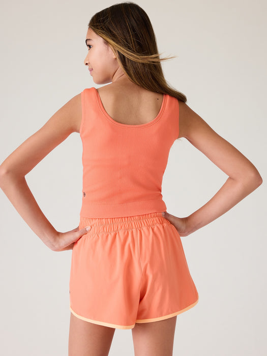 Athleta Girl Rise Above Rib Crop Tank