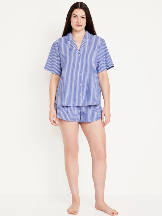 Poplin Pajama Short Set