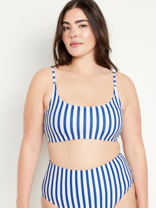 Scoop-Neck Bikini Swim Top