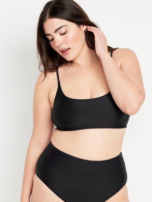 Scoop-Neck Bikini Swim Top