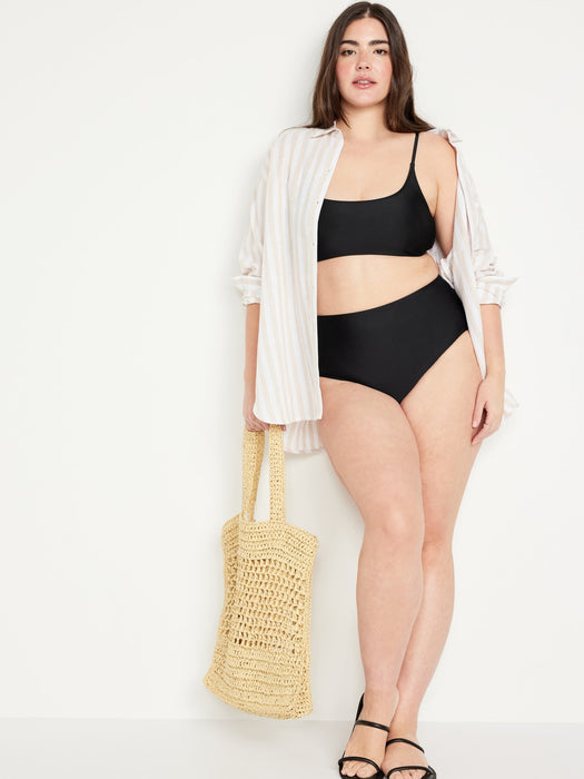 Scoop-Neck Bikini Swim Top