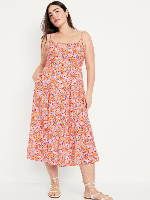 Fit & Flare Cami Midi Dress