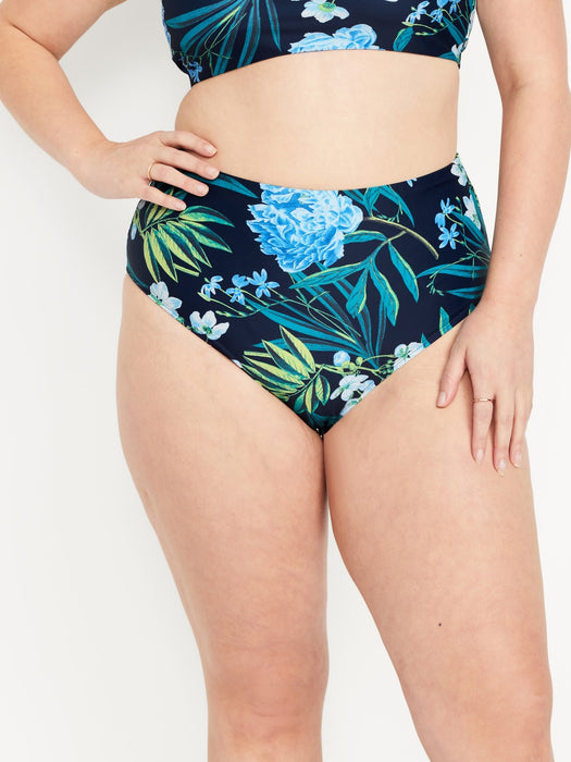 High-Waisted French-Cut Bikini Swim Bottoms