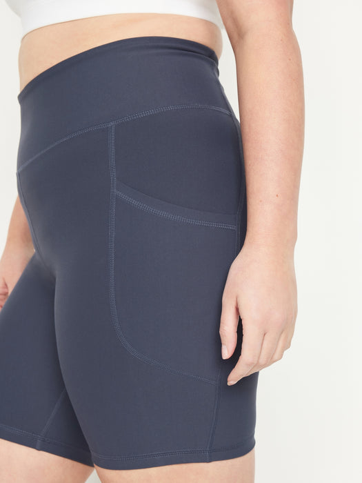 High-Waisted PowerSoft Biker Shorts -- 8-inch inseam