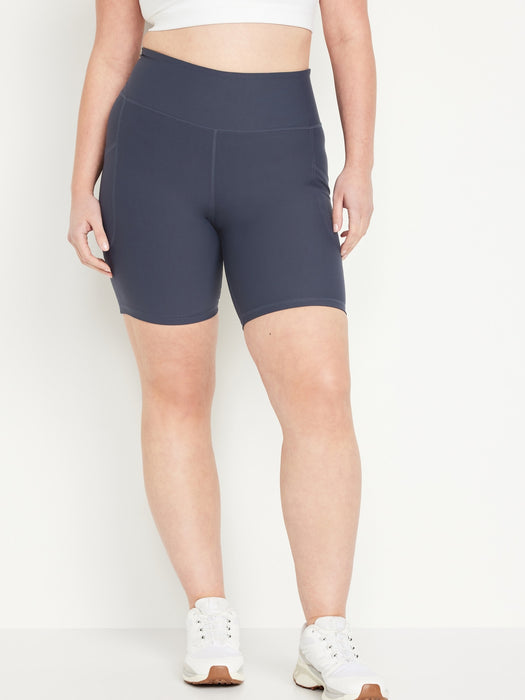 High-Waisted PowerSoft Biker Shorts -- 8-inch inseam