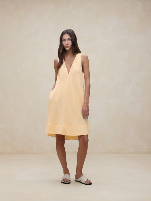 Ava Linen Mini Dress