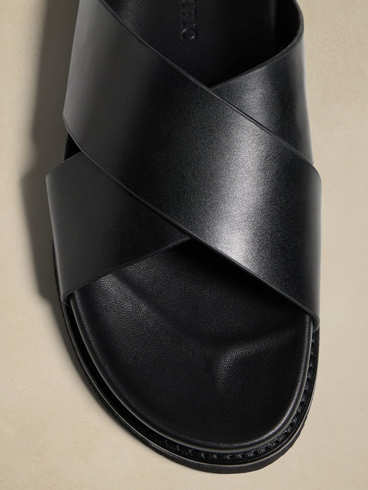 Riviera Leather Slide