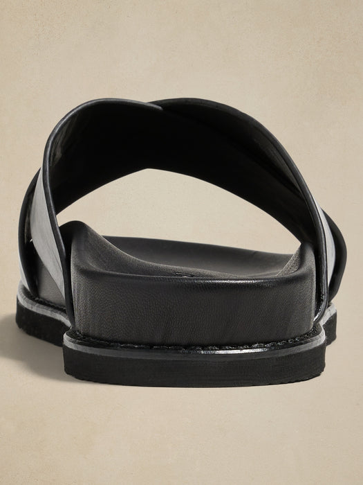 Riviera Leather Slide