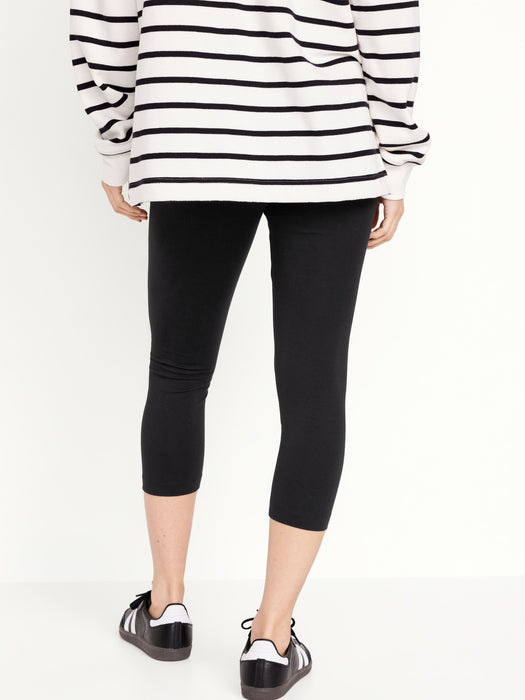 High-Waisted Fashion Layering Cropped Leggings 3-Pack