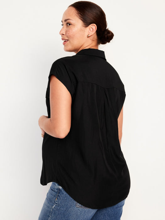 Maternity Dolman Sleeve Blouse