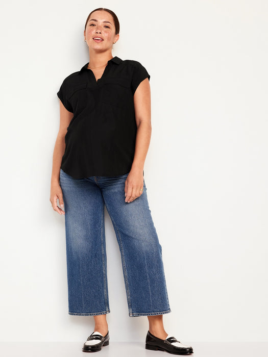 Maternity Dolman Sleeve Blouse