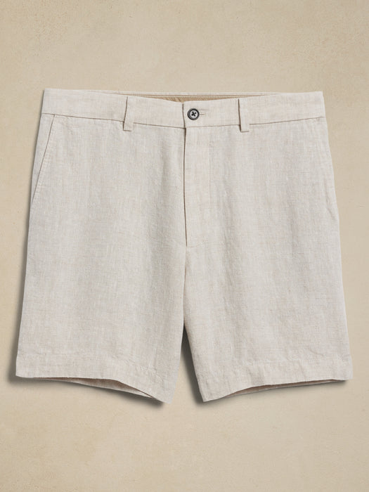Lino 7" Linen Short