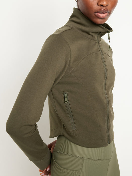 Dynamic Fleece Crop Zip Jacket