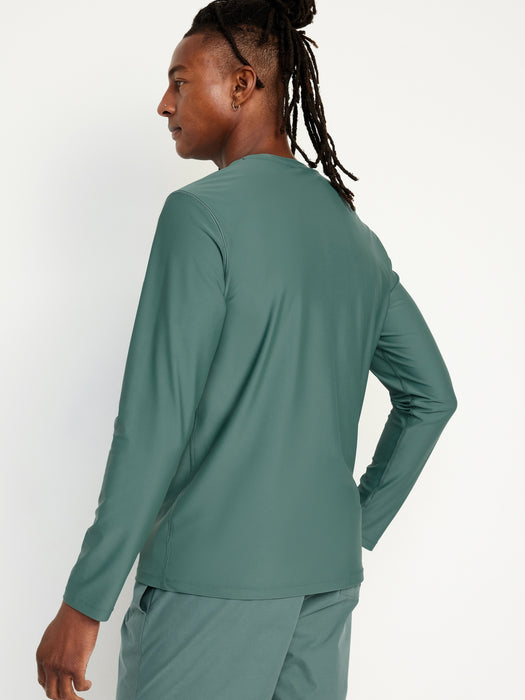 Long-Sleeve Rashguard Swim Top
