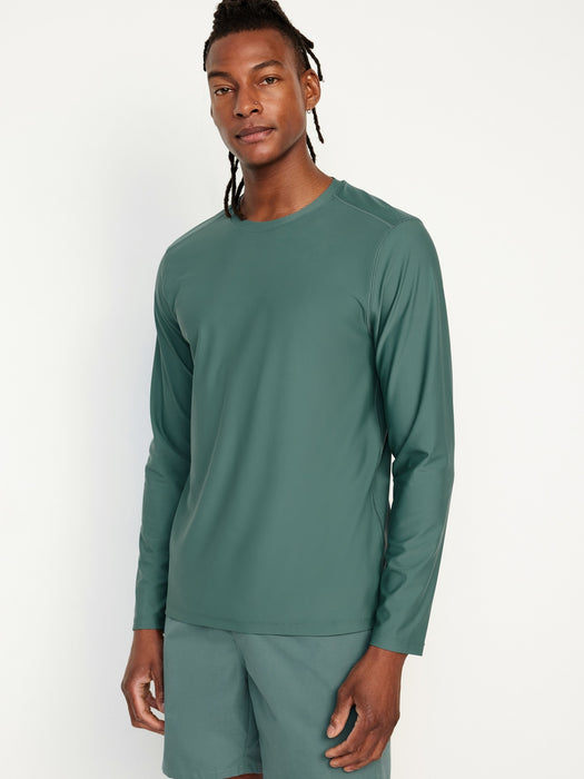 Long-Sleeve Rashguard Swim Top