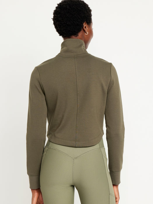 Dynamic Fleece Crop Zip Jacket