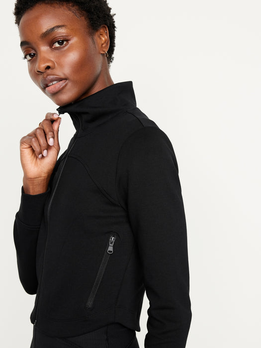 Dynamic Fleece Crop Zip Jacket