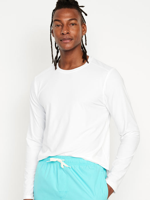 Long-Sleeve Rashguard Swim Top