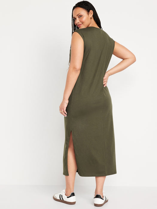 Sleeveless Maxi Column Dress