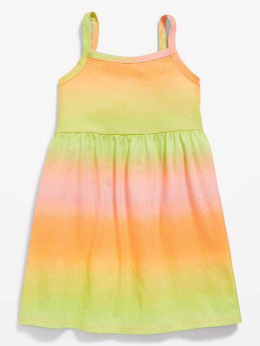 Printed Sleeveless Fit and Flare Dress for Toddler Girls