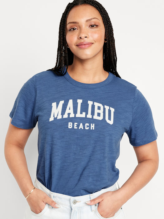 EveryWear Slub-Knit Graphic T-Shirt