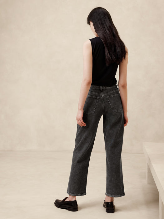 Ultra High-Rise Wide-Leg Crop Jean