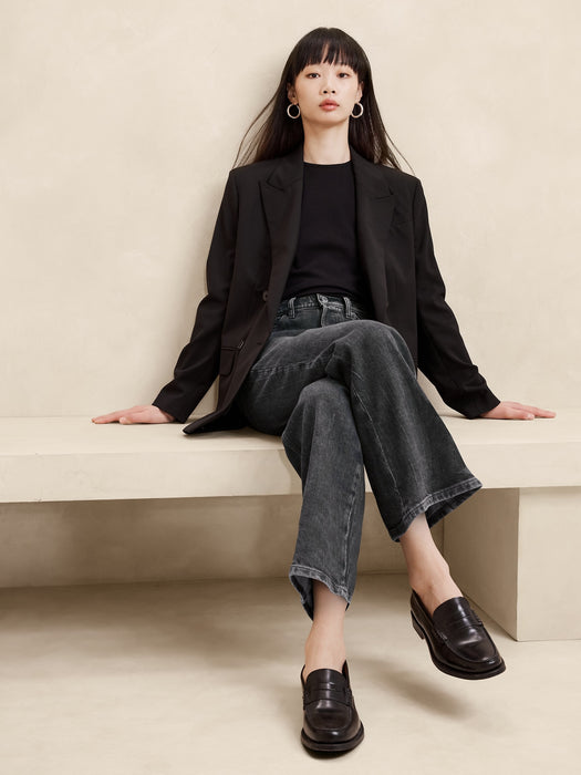 Ultra High-Rise Wide-Leg Crop Jean